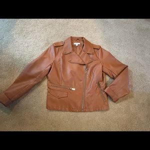 Faux leather jacket